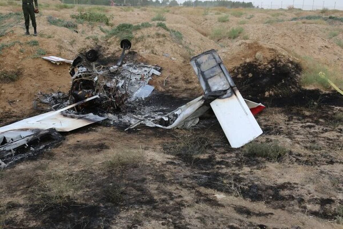 سقوط هواپیما / ۲ نفر کشته شدند (+ عکس )