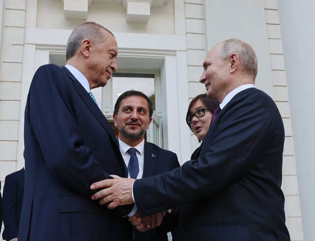 دیدار پوتین و اردوغان در مسکو
