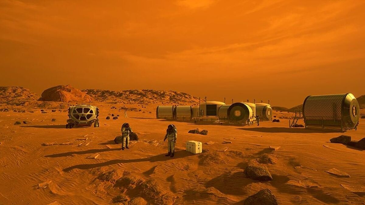 تصویری ساختگی از درک رنگ در مریخ