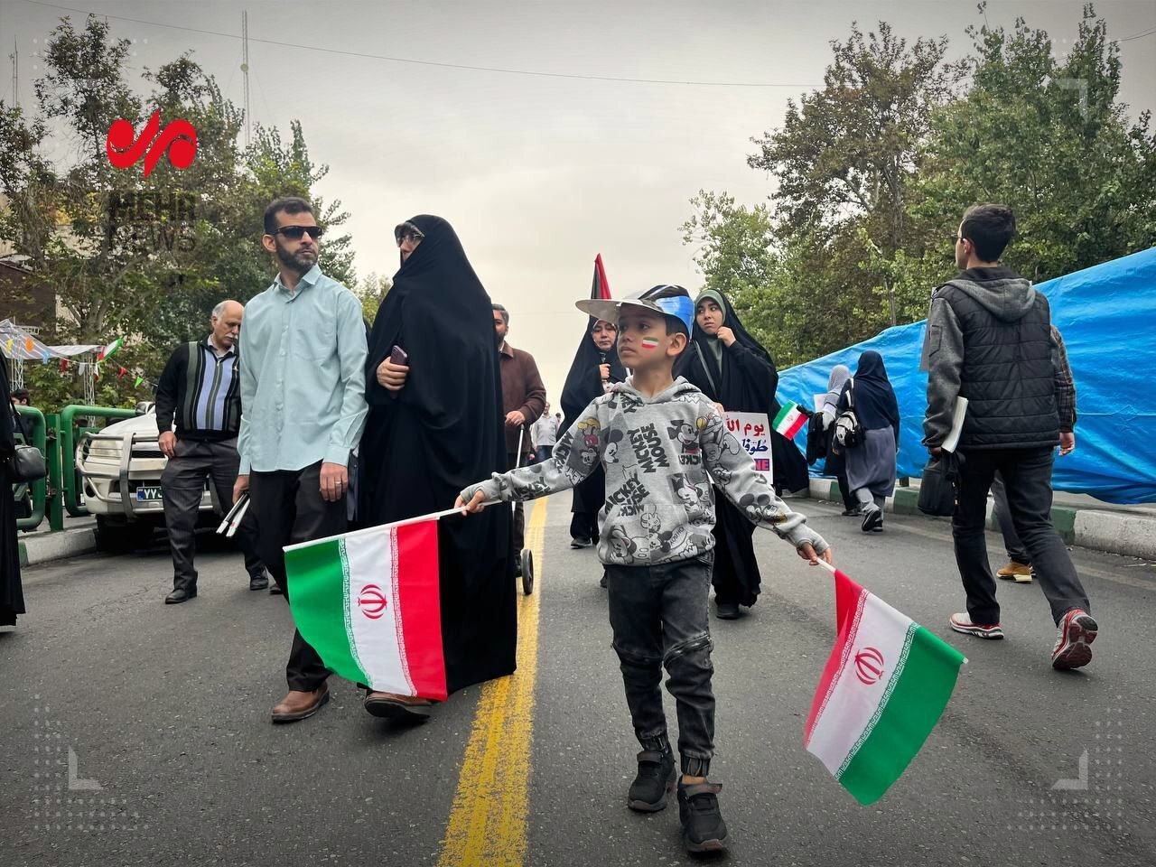 مردم تهران و حمایت از مردم فلسطین + عکس