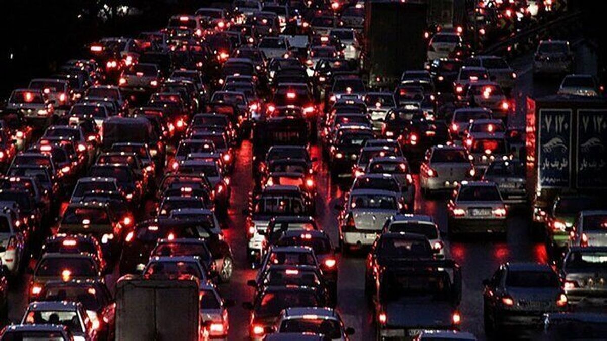 ترافیک سنگین در جاده کندوان