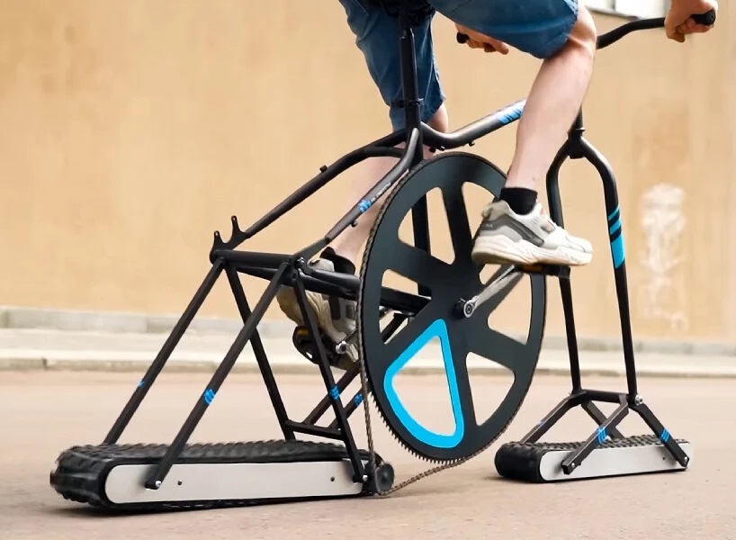 مرد چالشی فیزیک و طراح دوچرخه های عجیب ، بازهم یک دوچرخه جنجالی ساخت ! (+فیلم و عکس)