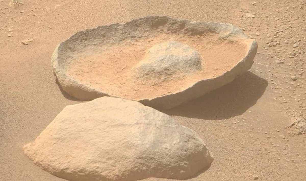 جدیدترین تصاویر ارسالی کاوشگر ناسا از سنگ های عجیب سطح مریخ (فیلم)