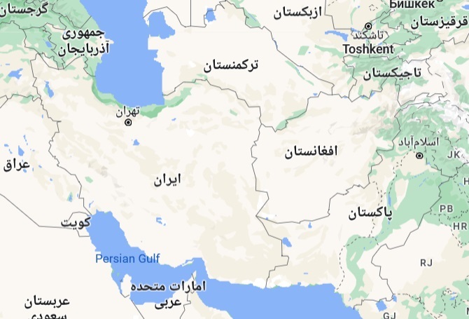 نقشه ایران و افغانستان