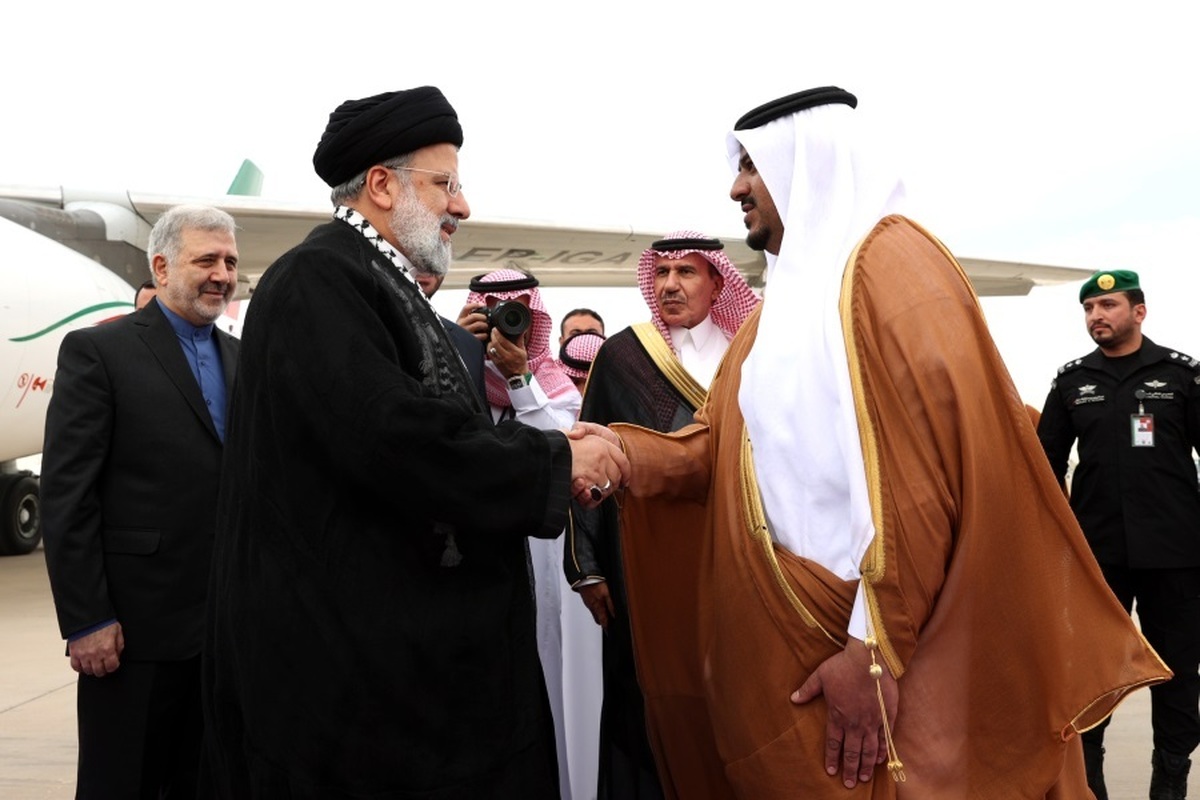 استقبال از رئیسی در عربستان سعودی (عکس)