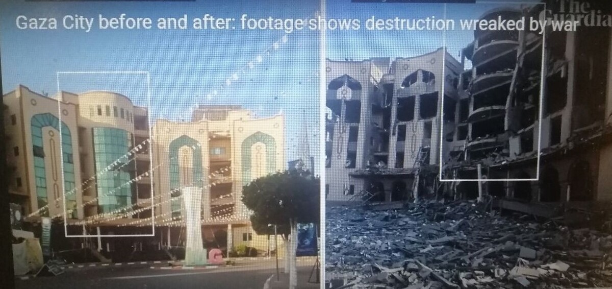 غزه چه بود و حالا چه شکلی شده‌است/ مقایسه‌ای عجیب از فیلم‌های قبل و بعد از جنگ (فیلم)
