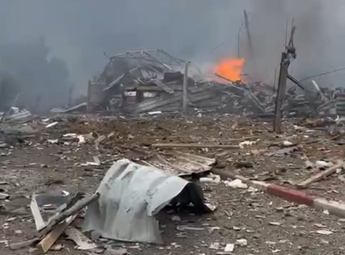 محل اصابت موشک‌برکان حزب الله به پایگاه برانیت ارتش رژیم صهیونیستی (فیلم)