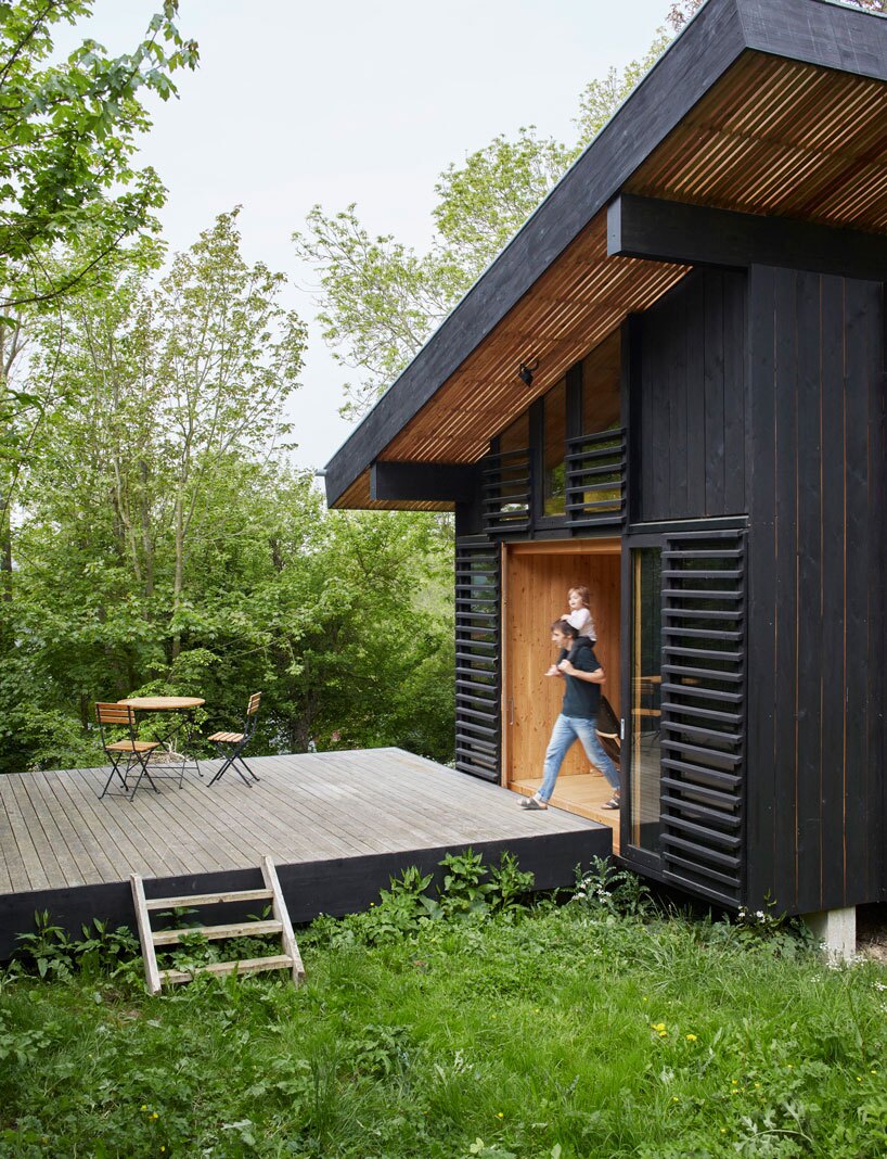 خانه 20 متر مربعی برای سکونت در یک باغ فرانسوی