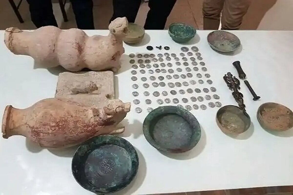 کشف ۱۲۷ قطعه اشیای عتیقه مربوط به دوره ساسانیان در خراسان شمالی