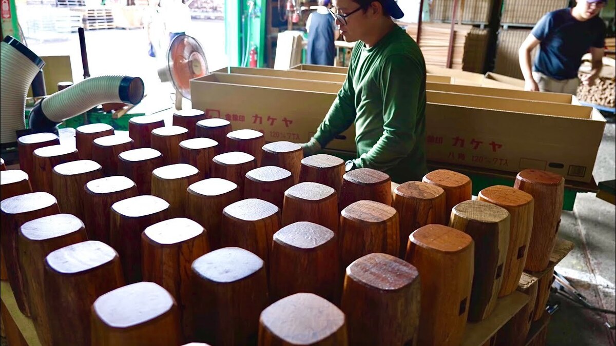 چکش‌های چوبی معروف ژاپن اینطور ساخته می‌شوند (فیلم)