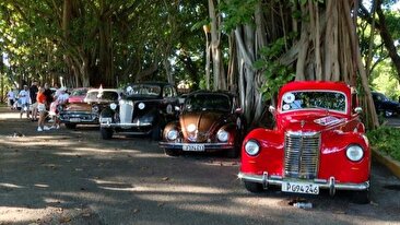 مانور خودرو های کلاسیک آمریکایی در کوبا را ببینید (فیلم)