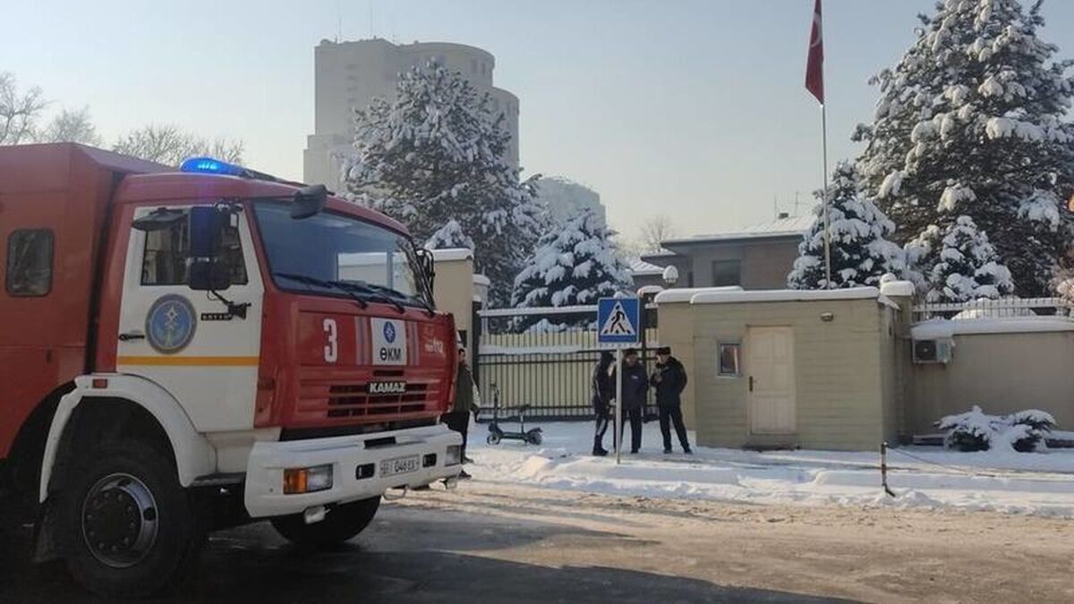وقوع انفجار مقابل سفارت ترکیه در قرقیزستان