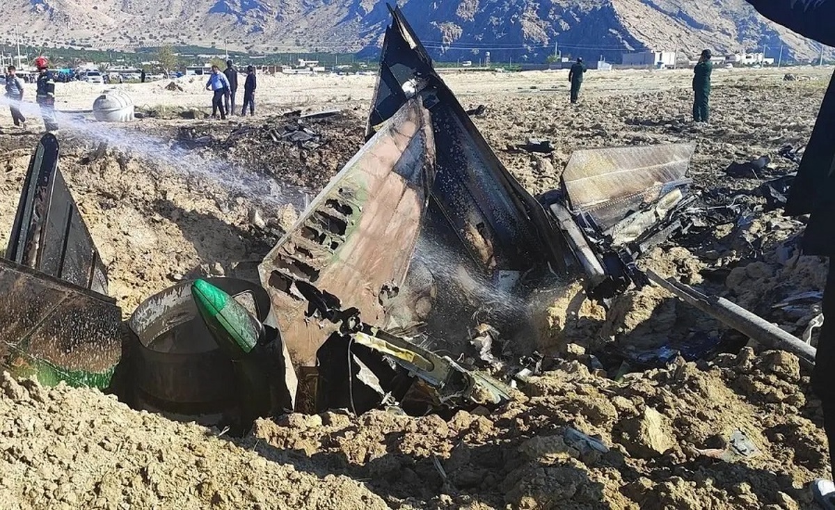جزئیاتی از سقوط هواپیما نظامی در کازرون (فیلم)