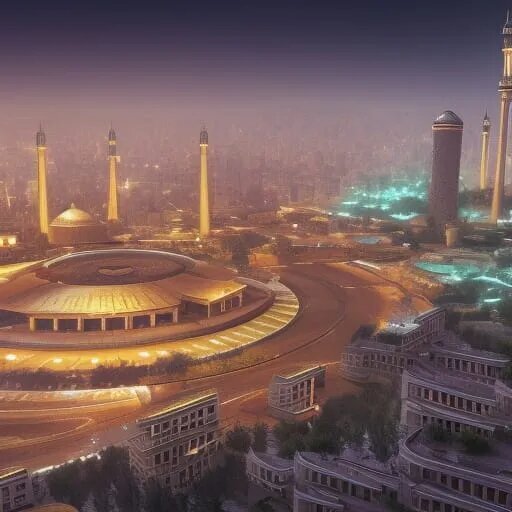 هوش‌مصنوعی تهرانِ ۵۰ سال آینده را به تصویر کشید! (عکس)