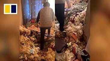 ببینید صاحبخانه چینی یک اتاق تحویل داد و زباله‌دانی پس گرفت (فیلم)