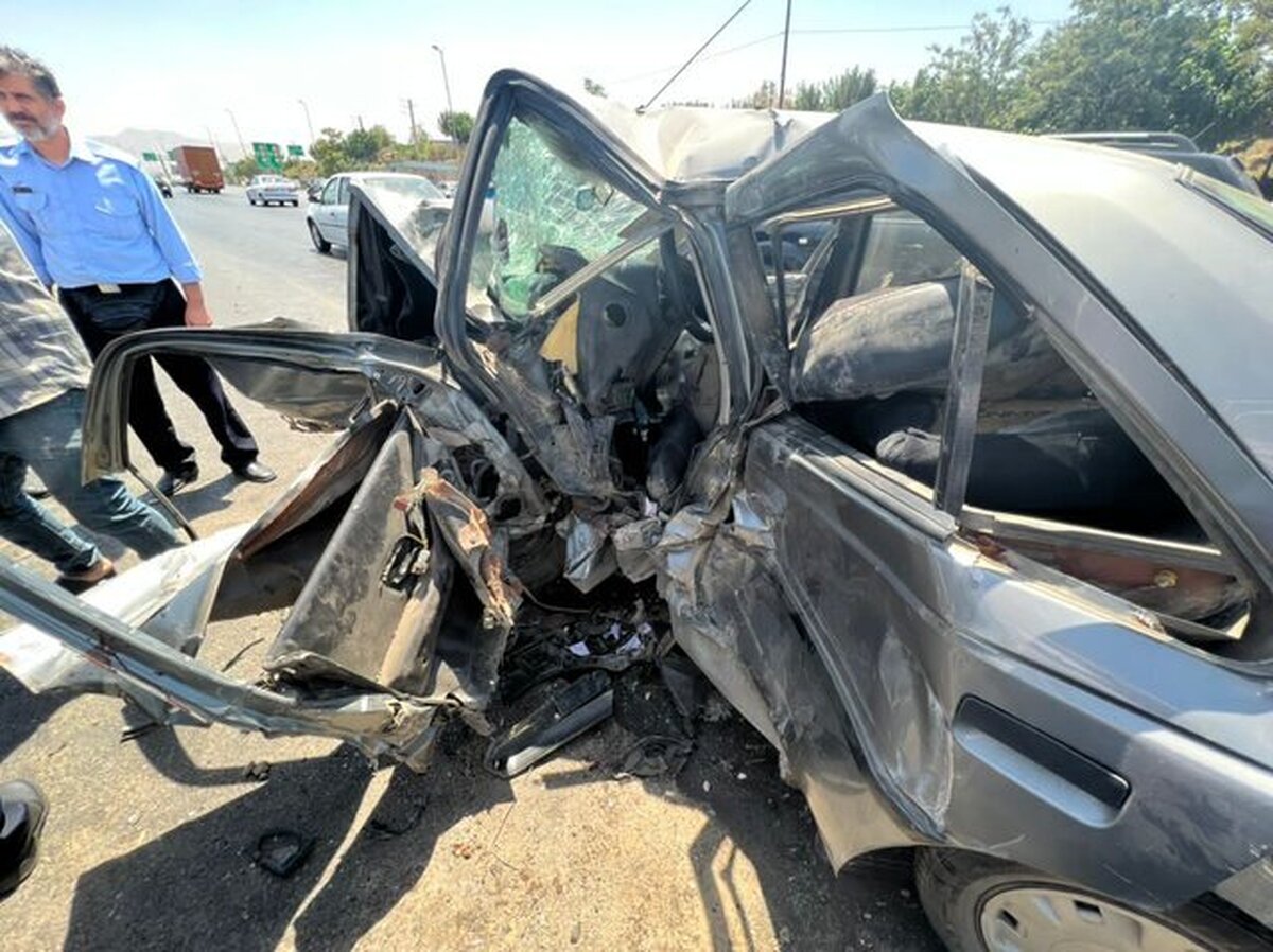 تصادف شاخ به شاخ در جاده مرگ زنجان؛ 2 افسر پلیس جان باختند