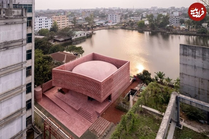 جلوۀ متفاوت این «مسجد صورتی» در بنگلادش
