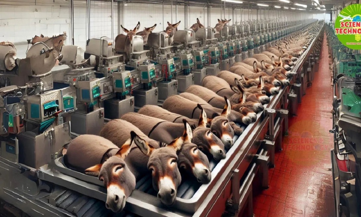 پرورش هزاران الاغ در بزرگترین مزارع چین (فیلم)