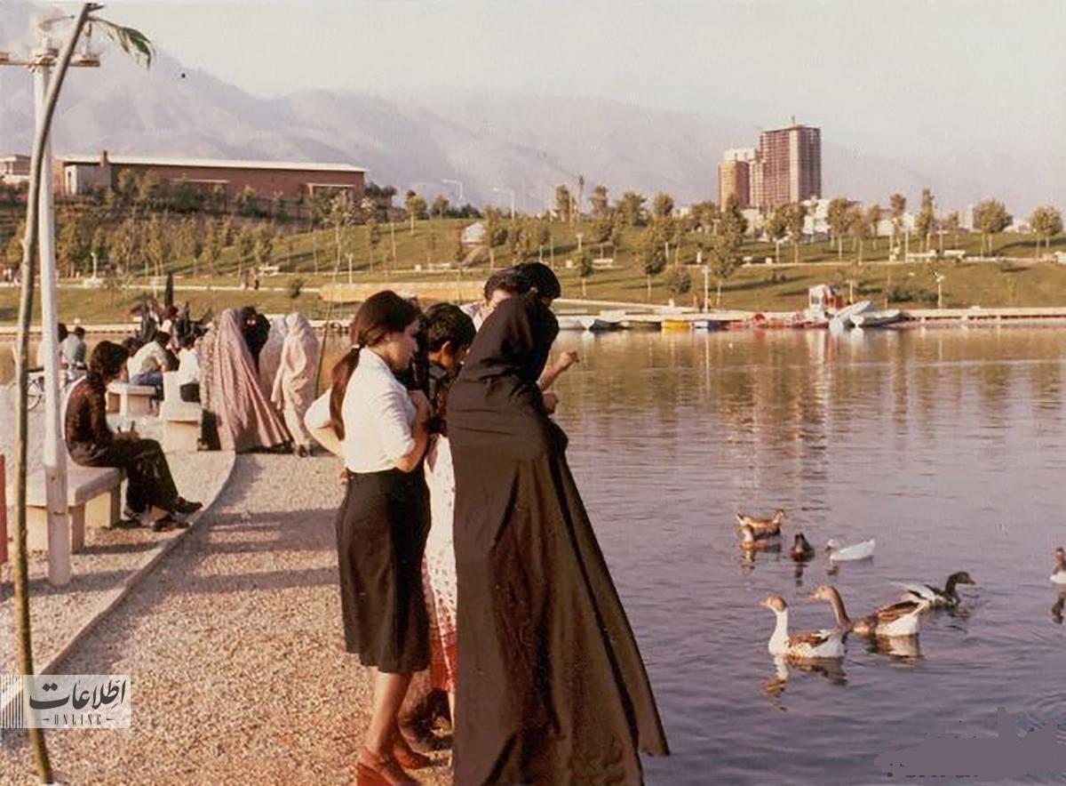 دریاچه پارک ملت ۵۰ سال قبل این شکلی بود(+ عکس)