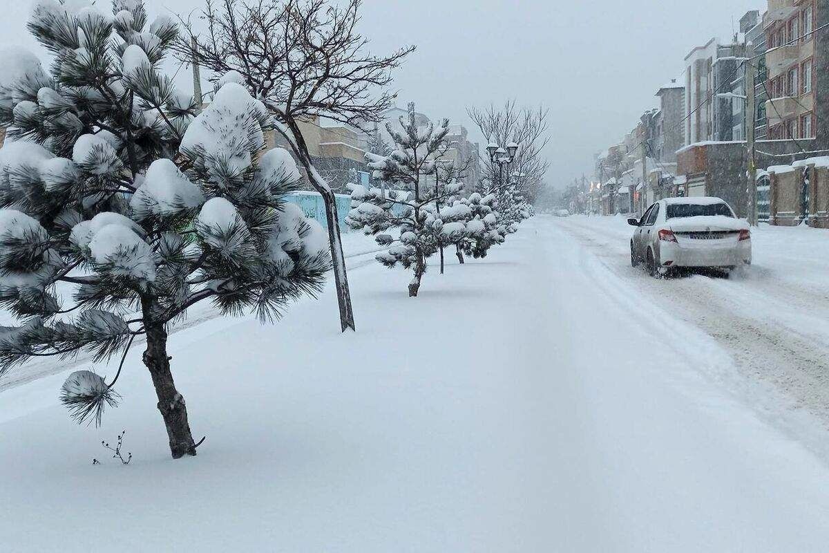 بارش ۴۰ سانتیمتری برف بهاری در ایران (فیلم)