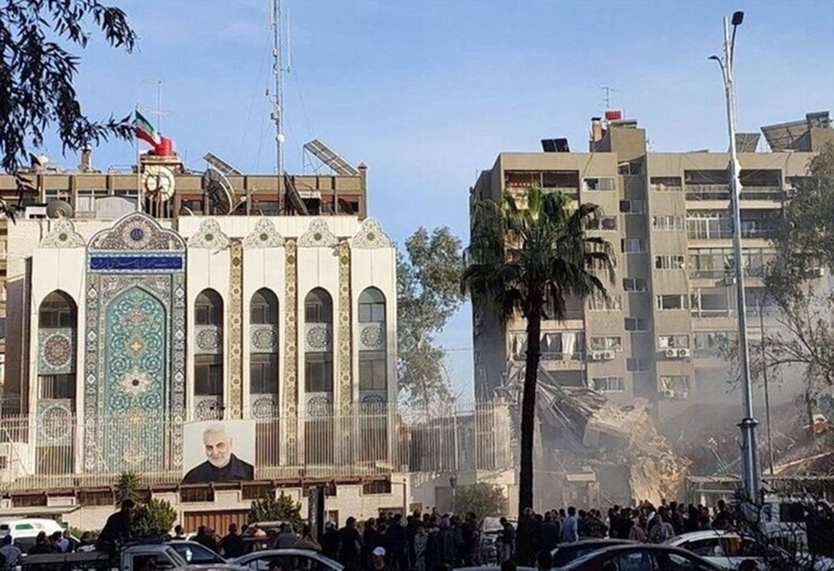 تخریب بخش کنسولی سفارت ایران در دمشق در حمله اسرائیل