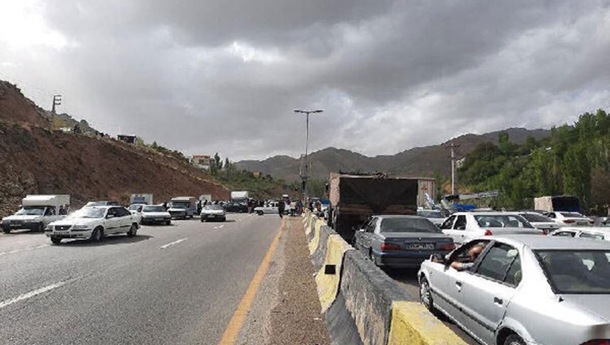 پلیس راه: محور کندوان به سمت تهران یکطرفه شد