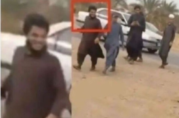 بازداشت فردی که به نیرو‌های پلیس بعد از حمله گروهک تروریستی جیش‌الظلم، می‌خندید