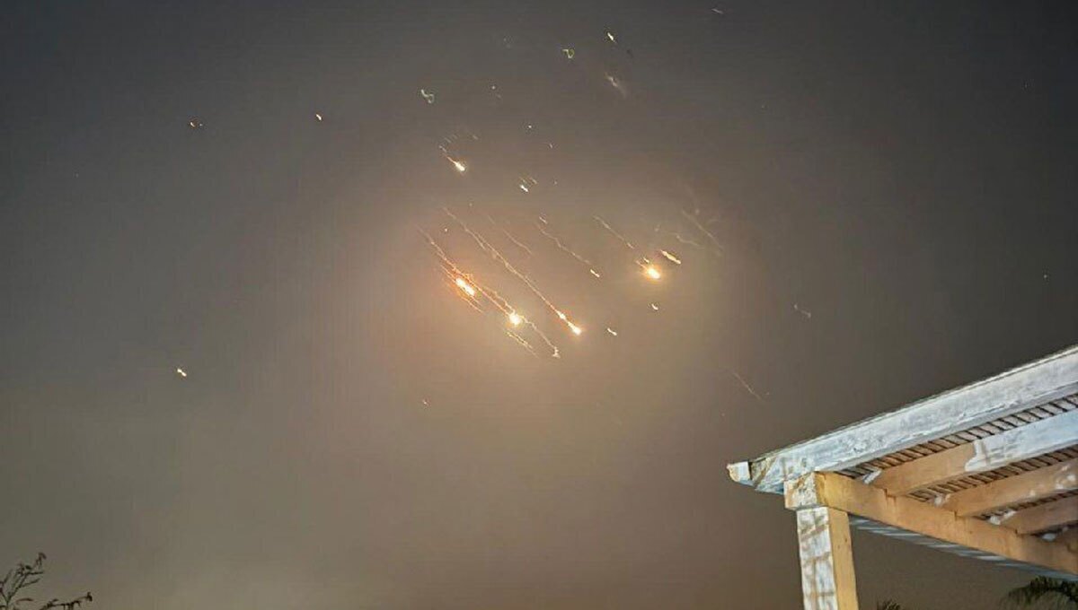ویدئوی جالبی از موشک های ایرانی برفراز  مسجدالاقصی