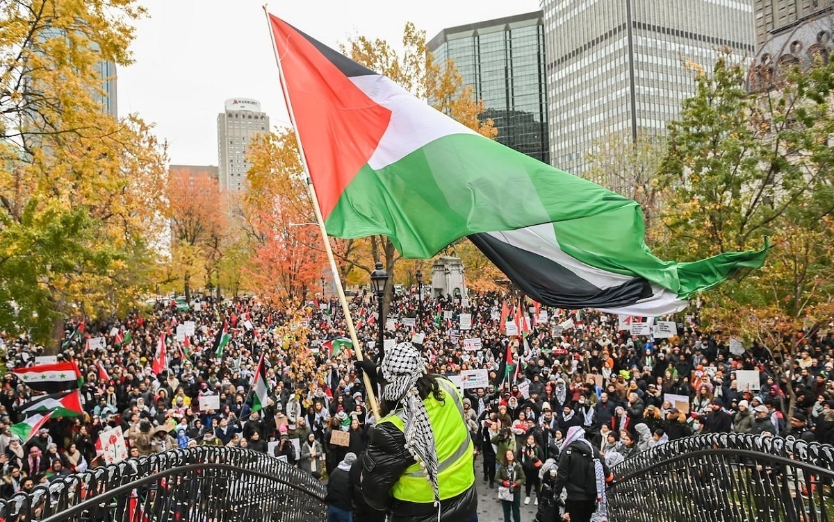 خوشحالی فلسطینی‌های ساکن تورنتوی کانادا از حمله ایران به اسرائیل (فیلم)