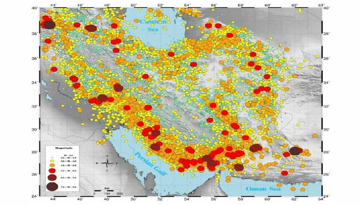 ۶۶۱۰ زلزله در ایران طی ۱۱ ماه