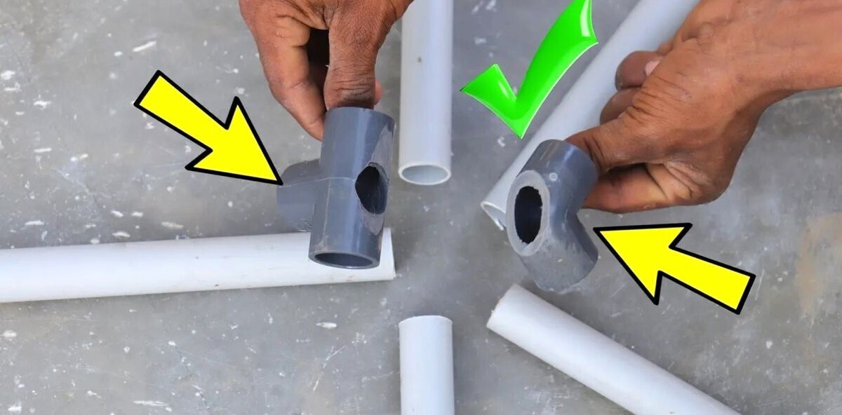 یک روش هوشمندانه برای وصل کردن ۵ لوله PVC آب به یکدیگر (فیلم)
