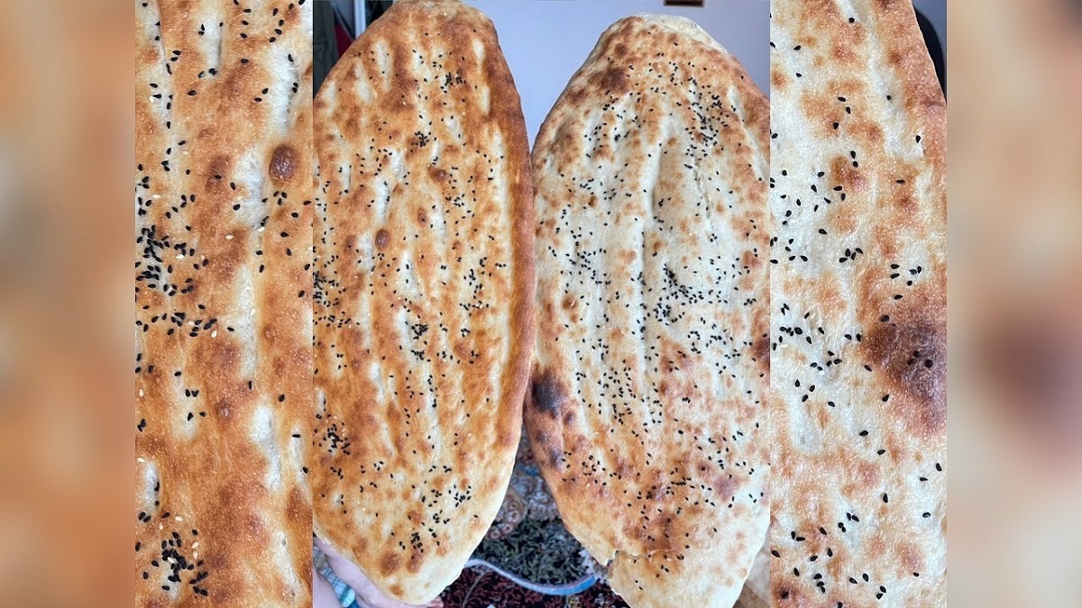 طرز پخت نان بربری به شیوه افغان ها (فیلم)