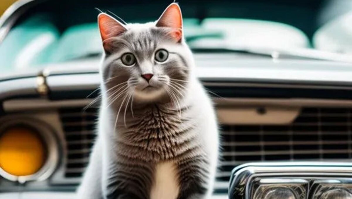 نمادهای خودروئی در یک گربه! (فیلم)