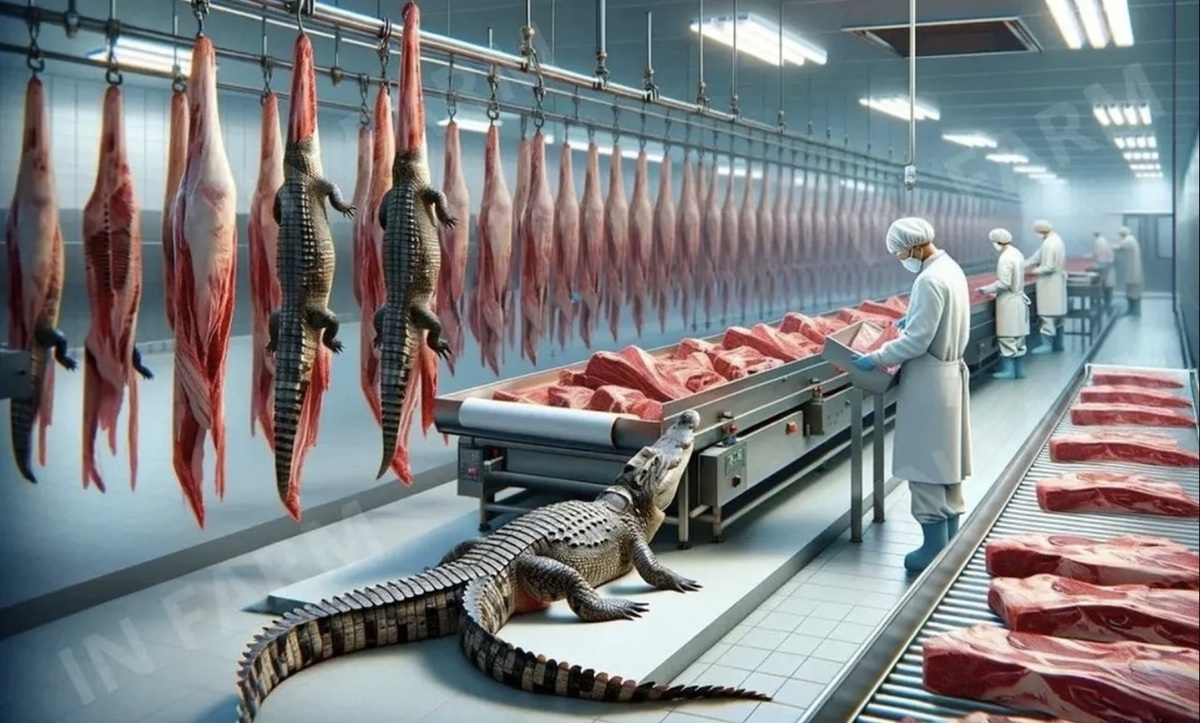 چگونه گوشت و پوست میلیون‌ها کروکودیل در کارخانه فرآوری می‌شود؟ (فیلم)