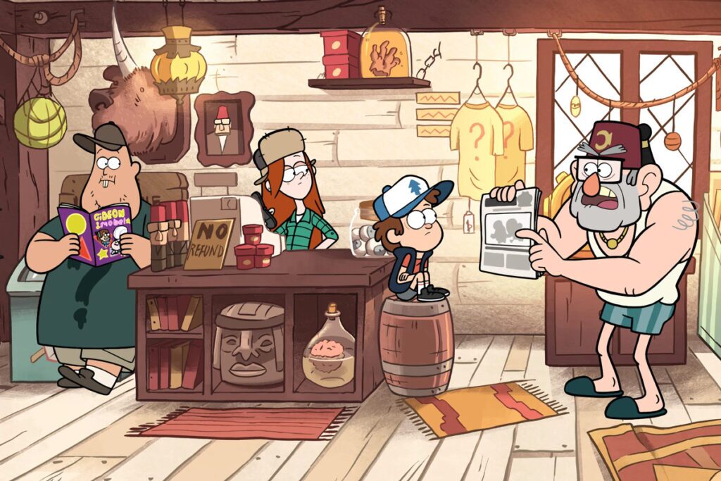سریال Gravity Falls صحنهای از سریال Gravity Falls