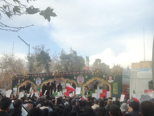 مراسم تشییع پیکر شهدای مردمی و مدافعان امنیت آغاز شد