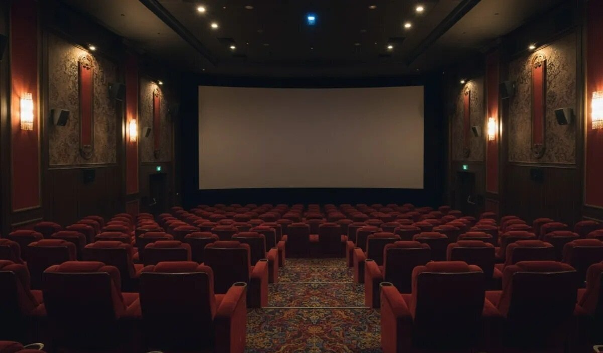 داخل یک سالن‌ سینما