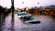 سیل ویرانگر در آدانای ترکیه؛ خیابان‌ها به رودخانه تبدیل شدند