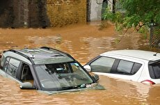 حرکت خودرو‌ها روی آب در پی سیل شدید پیراسی‌کابا برزیل