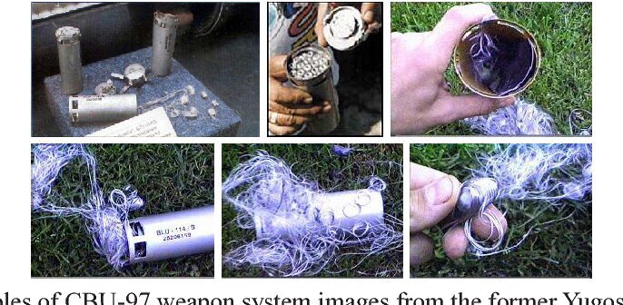 این بمب حاوی مخزنی متشکل از هزاران رشته خیلی نازک کربن (گرافیت) است که با الیاف شیشهای تقویت شدهاند. با انفجار مخزن بمب در ارتفاع مشخصی، ابرهایی خوشهای بر روی پستهای فشار قوی و خطوط انتقال برق پخش میشوند. گرافیت که رسانای عالی الکتریسیته است، با ایجاد اتصال کوتاههای شدید، آرکهای الکتریکی و در نهایت ترانسفورماتورها را منفجر خواهد کرد. این بمب حاوی مخزنی متشکل از هزاران رشته خیلی نازک کربن (گرافیت) است که با الیاف شیشهای تقویت شدهاند. با انفجار مخزن بمب در ارتفاع مشخصی، ابرهایی خوشهای بر روی پستهای فشار قوی و خطوط انتقال برق پخش میشوند. گرافیت که رسانای عالی الکتریسیته است، با ایجاد اتصال کوتاههای شدید، آرکهای الکتریکی و در نهایت ترانسفورماتورها را منفجر خواهد کرد.