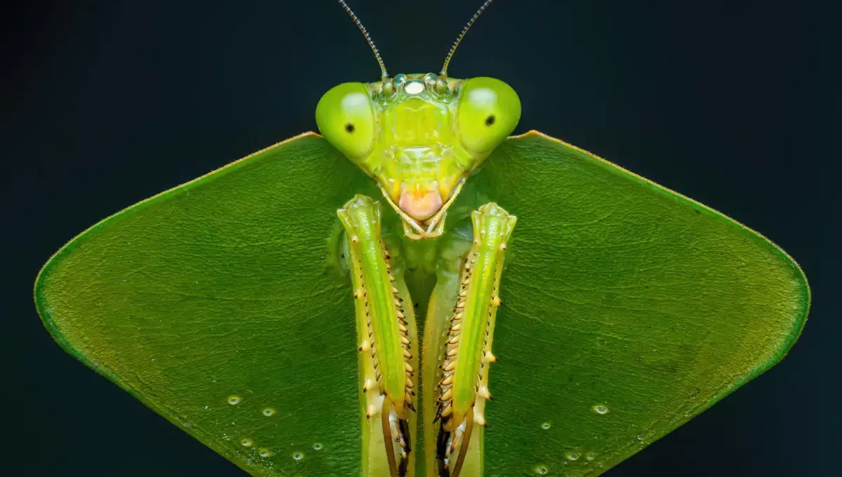 ثبت تصاویر میکروسکوپی از گونه کمیاب مانتیس سپردار (+عکس)