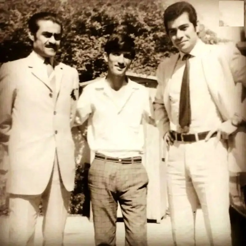 «بهروز وثوقی و عباس شباویز» در پشت صحنه فیلم قیصر؛ سال ۴۸