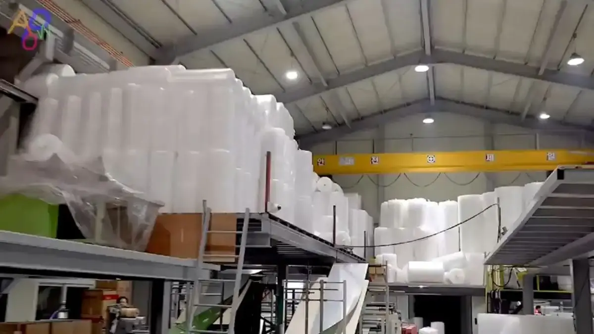 فرآیند دیدنی تولید نایلون حباب‌دار در کره جنوبی