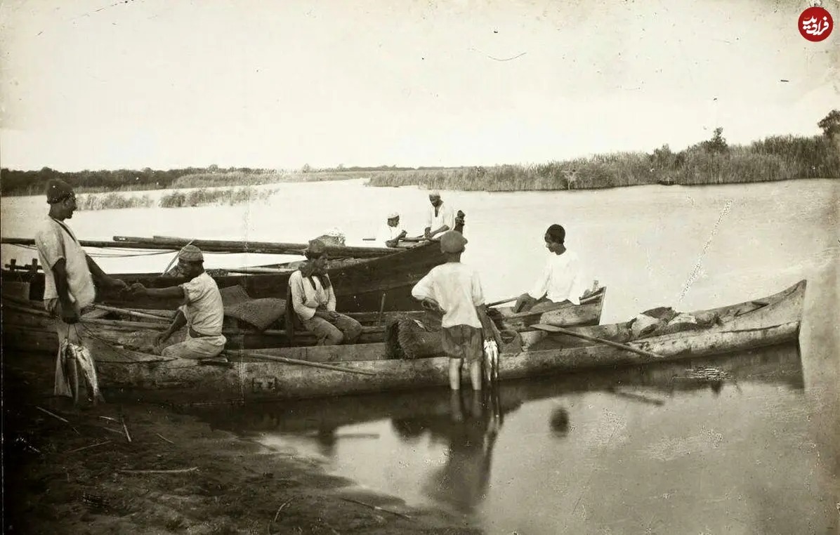 صیادان ایرانی در دریای خزر و در اواخر دوره قاجار