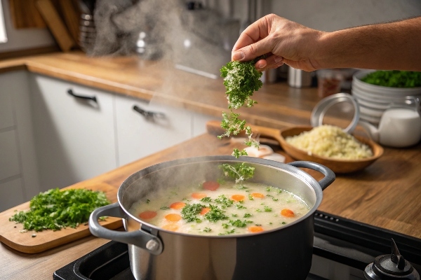 سوپ ماست و گشنیز