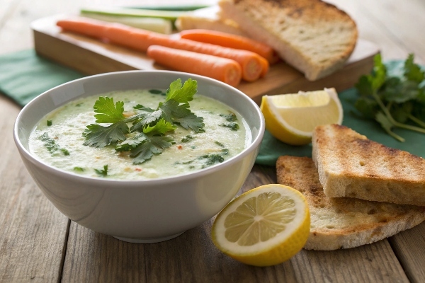 سوپ ماست و گشنیز