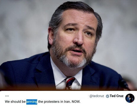 سناتور آمریکایی: باید اعتراضات ایران را مسلح کنیم