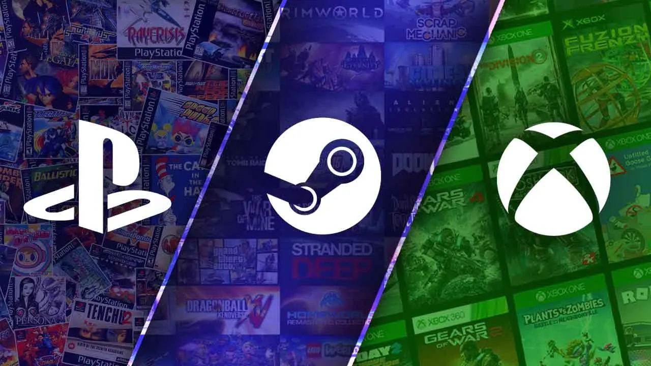 پلی استیشن، ایکس باکس و استیم
