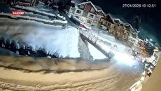 سقوط بهمن در کشمیر هند چند خانه زیر برف رفت