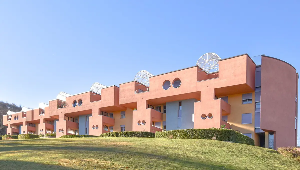 معماری جالب و سرزنده یک مجتمع مسکونی در سوئیس (+تصاویر)